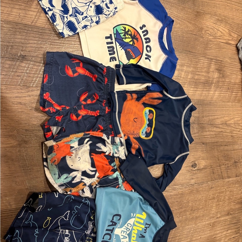 Kids' Ocean-Themed Swimwear Set